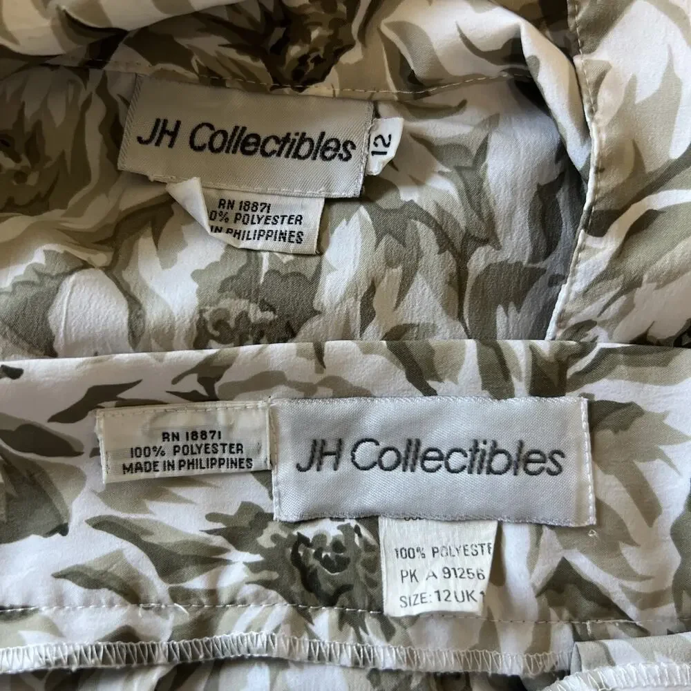 JH Collectibles size 12 Blouse Pleated Skirt 2pc 90s Forest Fairy Chic Trad